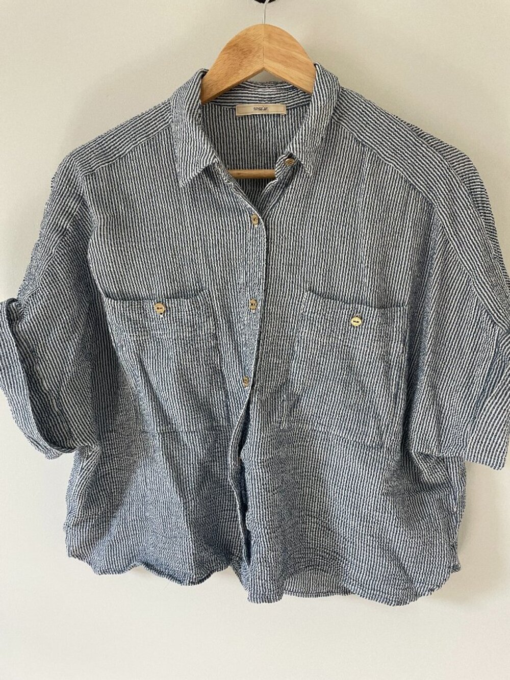 Sessun short sleeve button up
